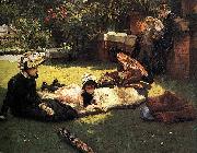 James Tissot In the Sunshine oil on canvas
